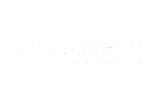 The Discovery Channel logo in white