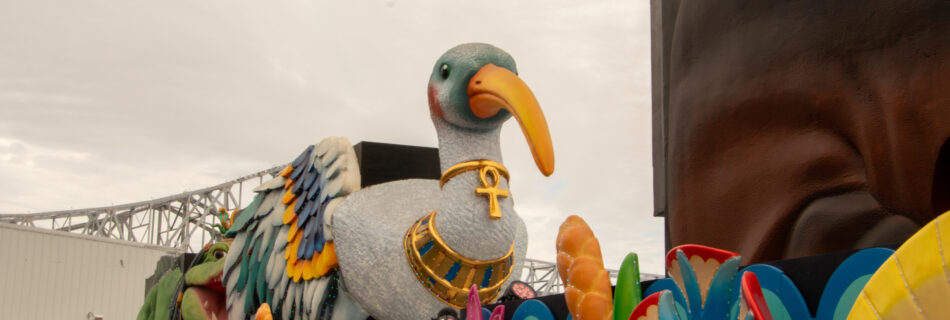 A section of Cleopatra's signature float, "Cleopatra’s Nile…The River of Life."